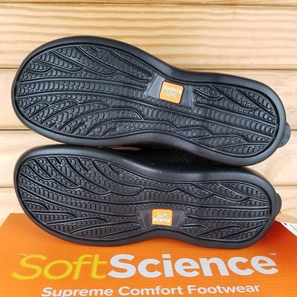 Soft Science 6M Light Walker Black Lace-up Lightweight Casual Comfort Shoes - Picture 3 of 13